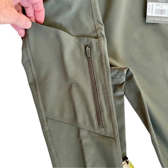 NWT Eddie Bauer: Women's Trail Adventure High Rise Pants, Dark Loden, Size M - Picture 12 of 16